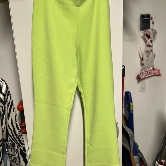 Cult Gaia Neon Green Women’s Slacks - Size 10 - Picture 1 of 5